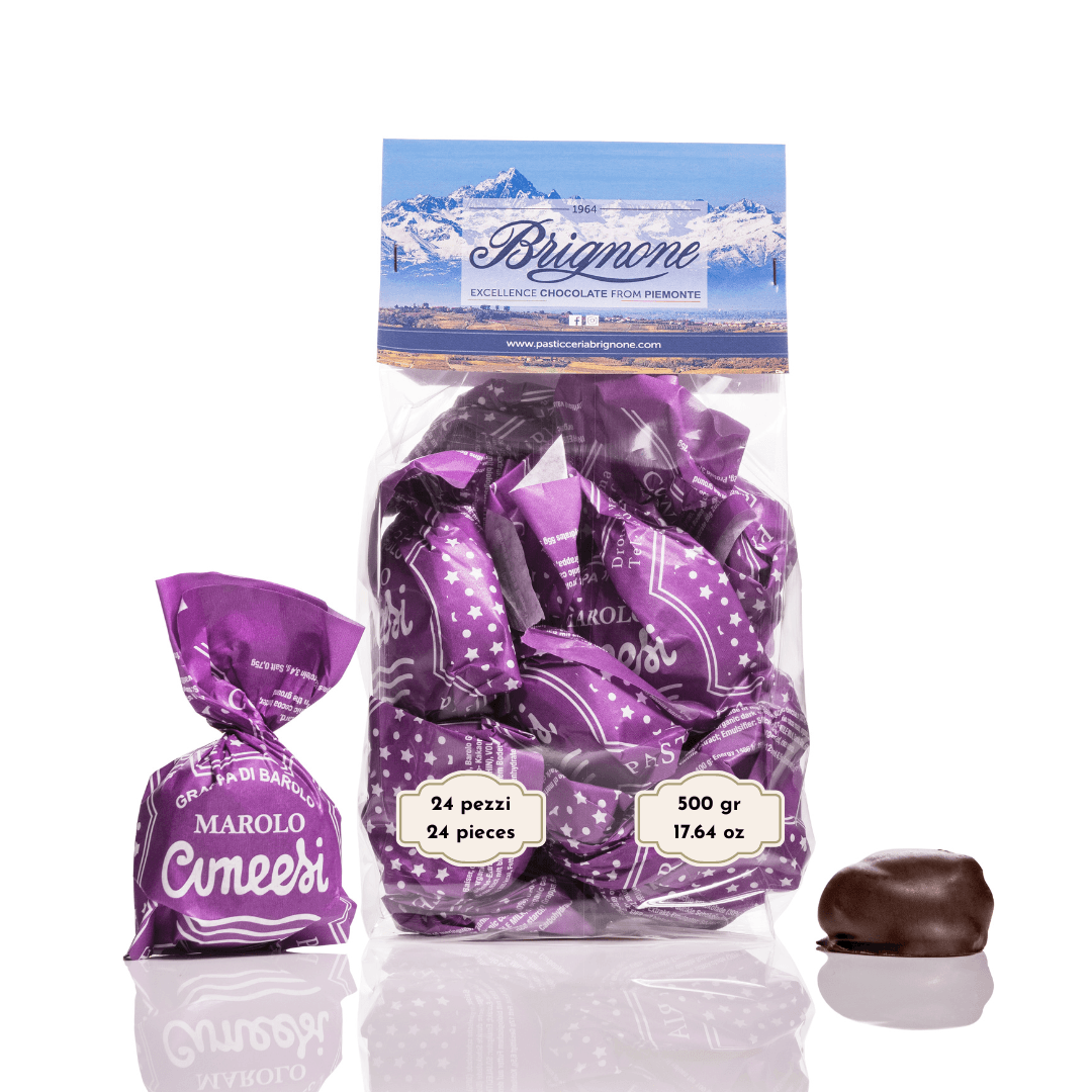 Cuneesi alla Grappa di Barolo - Cioccolatini artigianali piemontesi alla grappa di Barolo - Perfetti per regali. Acquista online con spedizione veloce.