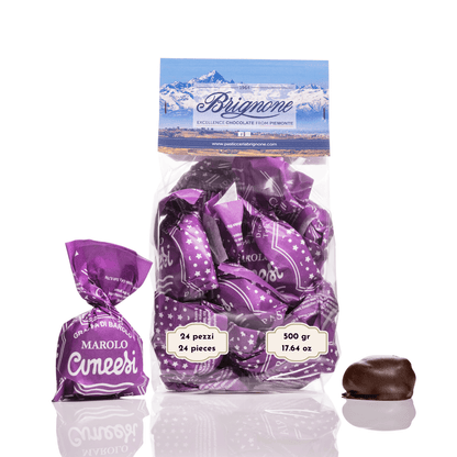 Cuneesi alla Grappa di Barolo - Cioccolatini artigianali piemontesi alla grappa di Barolo - Perfetti per regali. Acquista online con spedizione veloce.